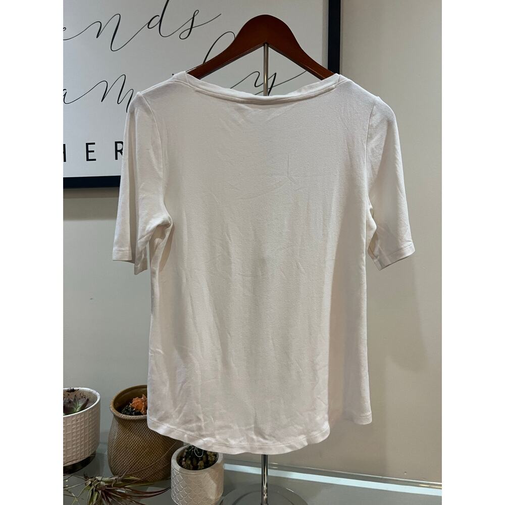 Sigrid Olsen Pima Cotton Tee – Size Medium - Picture 2 of 6